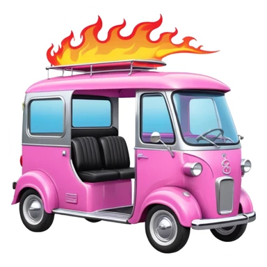 Fast hot rod Barbie dream house Caravan motorbike tuk tuk  sticker