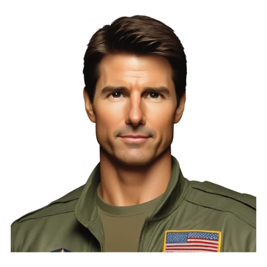 Top Gun 80s tom cruise sticker