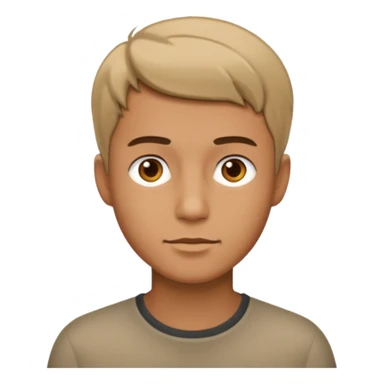 realistic male portrait close-up sticker