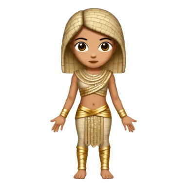 The Mummy from Universal Monsters with beige sequin outfit  sticker