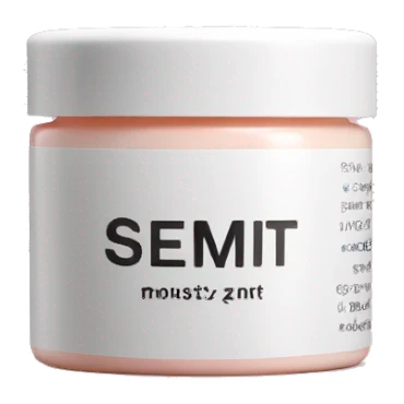 body moisturizer cream pot with label sticker