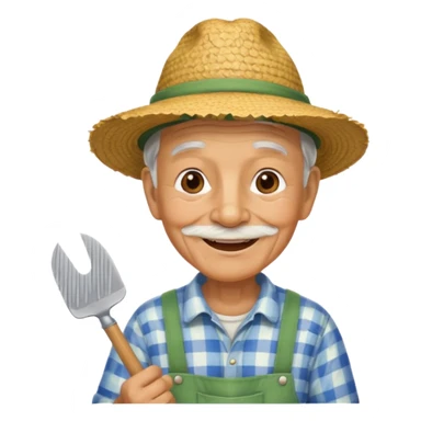 grandfather gardener sticker