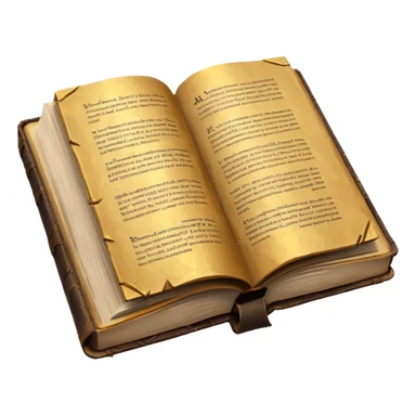 open old book low poly sticker