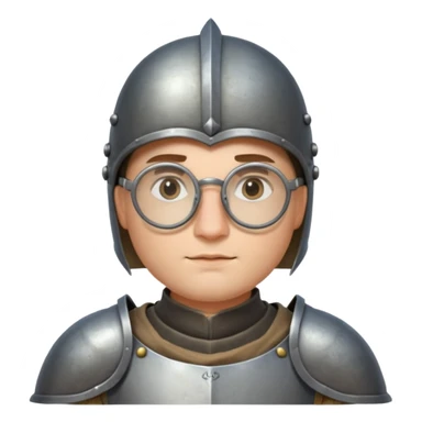 Knights with Glasses: Knight in armor with round glasses
















 sticker
