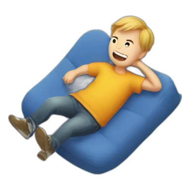 2d person squished by high gravity sticker