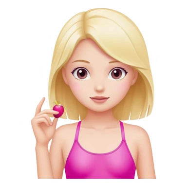Girl with pink swimsuit  sticker