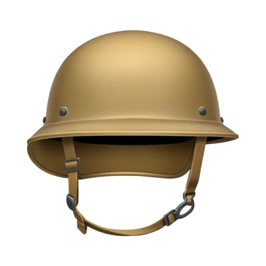 Tan colored military helmet sticker