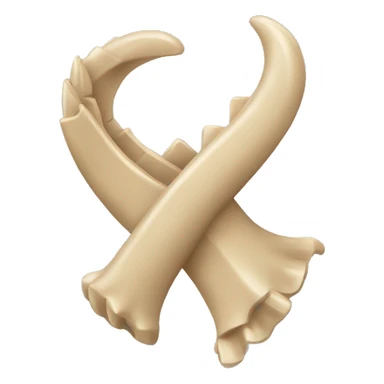 beige claw clip sticker