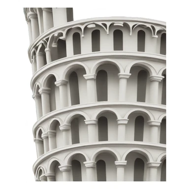 leaning tower of pisa sticker