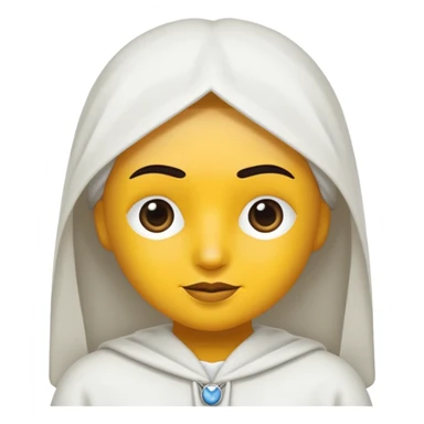 vull un perosnatge estil bimoji que sigui com una nimfa bella i fantasmal amb túniques blanques. Té la pell literalments blanca com el guix, cabell platejat, un nas llarg, ulls negres grans i llavis carmesí. sticker