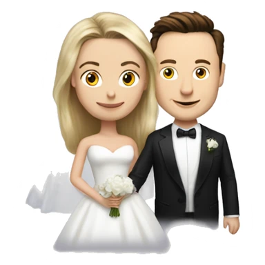 Elon musk marrying Giorgia meloni sticker
