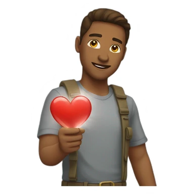 mains faisant un coeur sticker