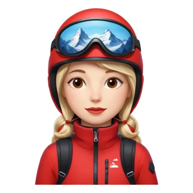 Woman Skiing, Matterhorn sticker