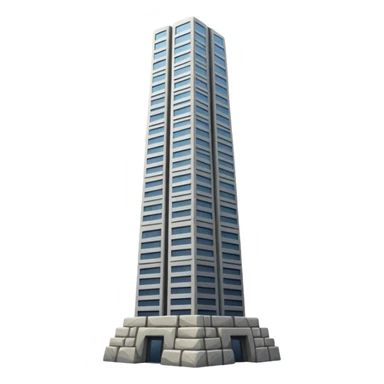 create building skyscraper  stone only without windows   sticker
