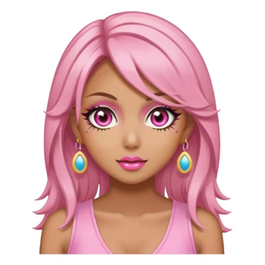Pink Aesthetic Gyaru Summer Girl sticker