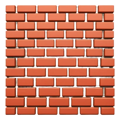 row of bricks forming stacked wall sticker