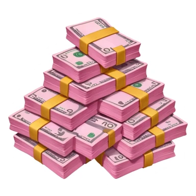 pink money sticker