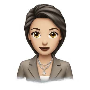 Pretty brunette lady wearing Dior  sticker