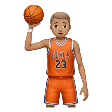 a person shooting a basketball and missing sticker