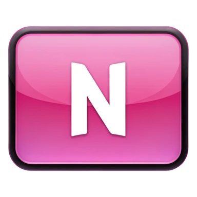 Netflix aesthetic "N" logo in pink sticker