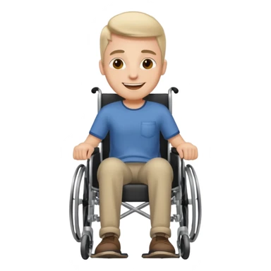 Guy in a wheelchair  sticker