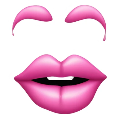 pink kiss lips  sticker