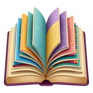 an open book with wallpaper samples. sticker