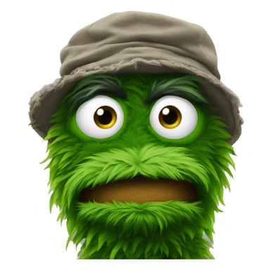 Oscar the grouch  sticker
