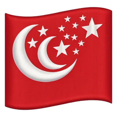Singapore flag sticker