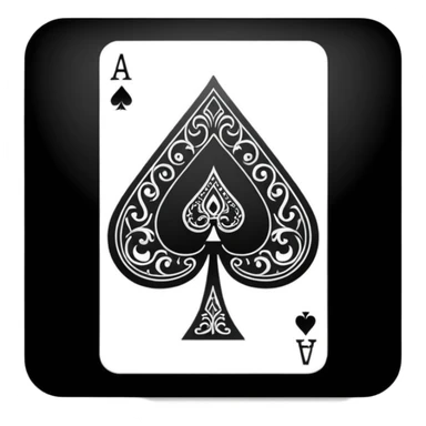 Ace of Spades for stage magic sticker