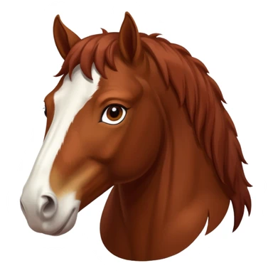 Realistic Clydesdale horse sticker