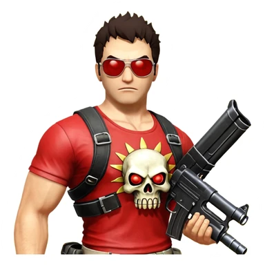 Эмблема игры serious sam 4 sticker