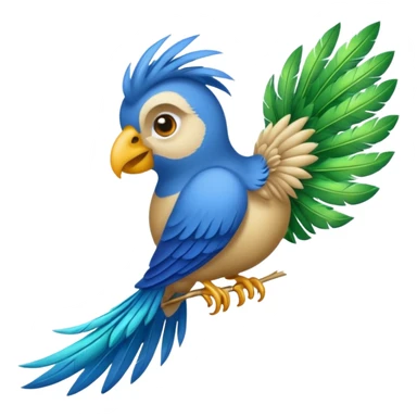 Crée un emoji de l'oiseau de la paille en queue sticker