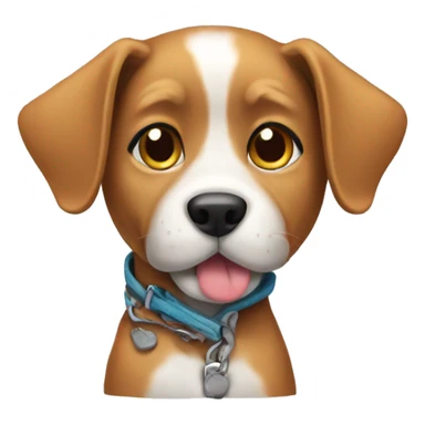 Dog wear a shoes  sticker