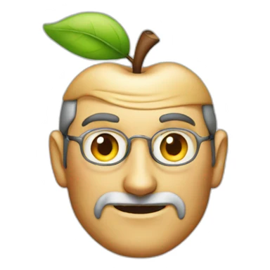 apple logo steve jobs sticker