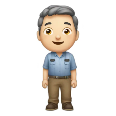 Papa qui par chercher du lait sticker