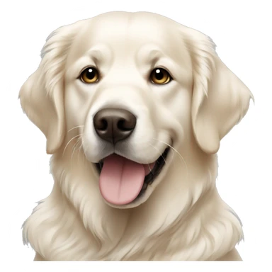 white golden retriever cone around neck sticker