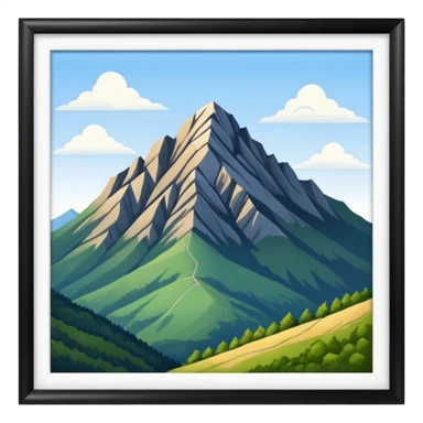 the mountain "Hoher Kasten" in St. Galler Rheintal sticker