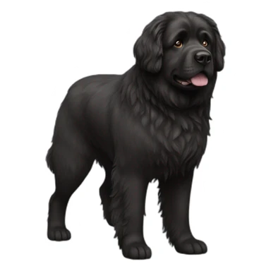 Newfoundland Dog Full Body sticker