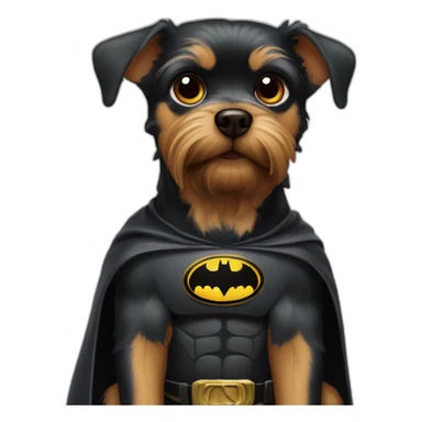 Dog Yorkshire Batman sticker