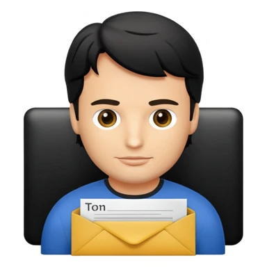 sobre de correo nombre de Tom Welling sticker