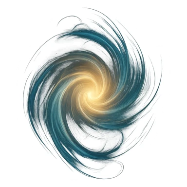 an abstract swirl of light and energy, evoking the essence of a soul, abstract swirl, light, energy, essence of a soul sticker
