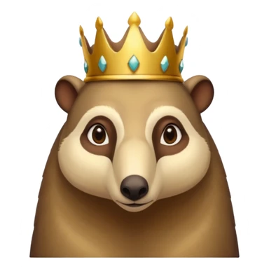 Anteater whos wearing a crown sticker