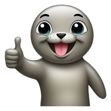 seal with thumbs up sticker