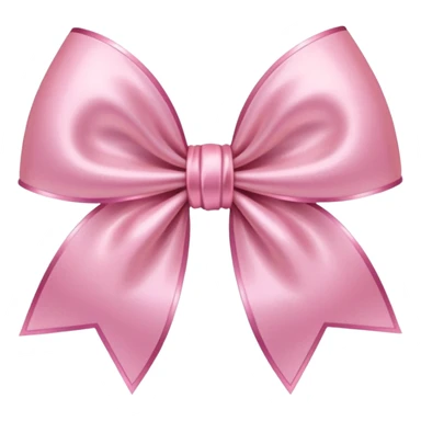 light pink glowing and sparkling bow sticker