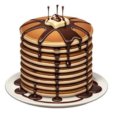 Chocolate pancakes sticker