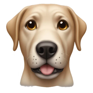 Men have dog face sticker