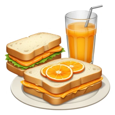 picnic sandwiche and juice sticker