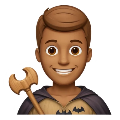 Tung tung tung sahur a wooden guy with a bat sticker