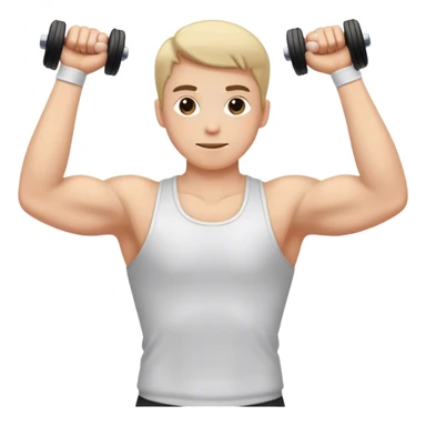 bodybuilder forearm exercise sticker